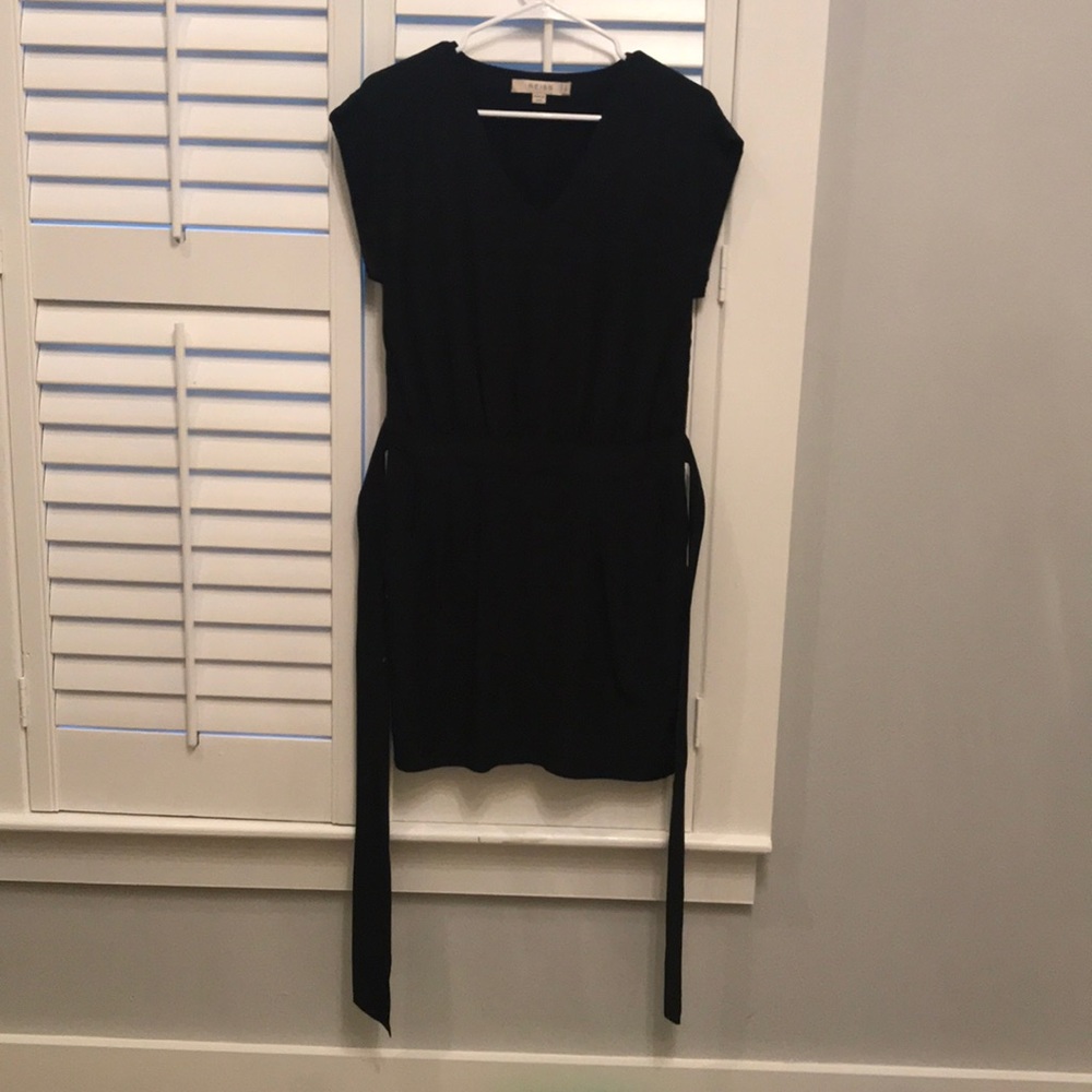 Reiss black silk dress